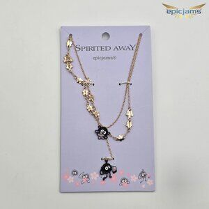 Studio Ghibli Spirited Away Soot Sprites Cherry Blossom Necklace Set
